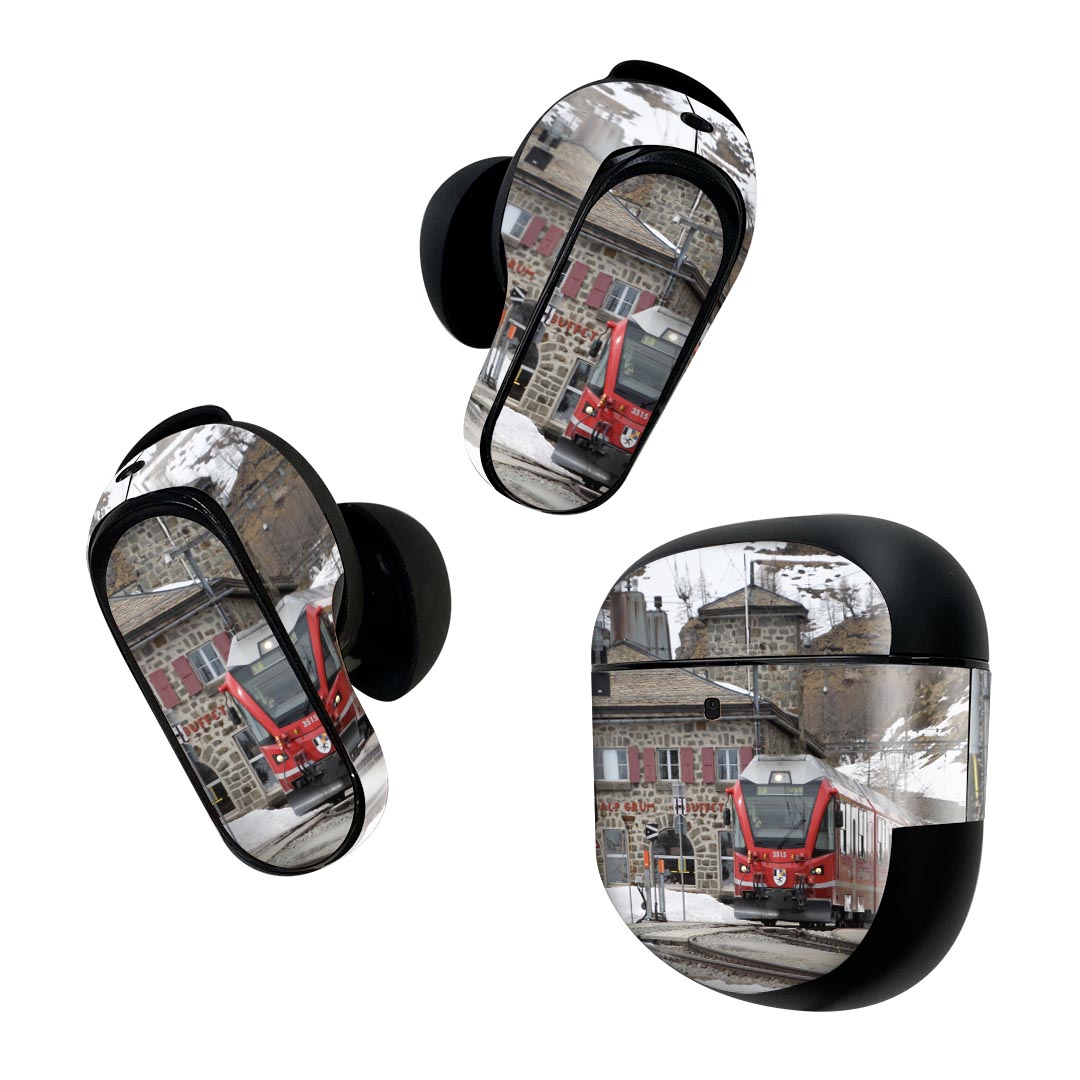 Bose QuietComfort Earbuds II 用 スキンシール ボーズ イヤバッズ2 用　ステッカー　本体3セット ケー..