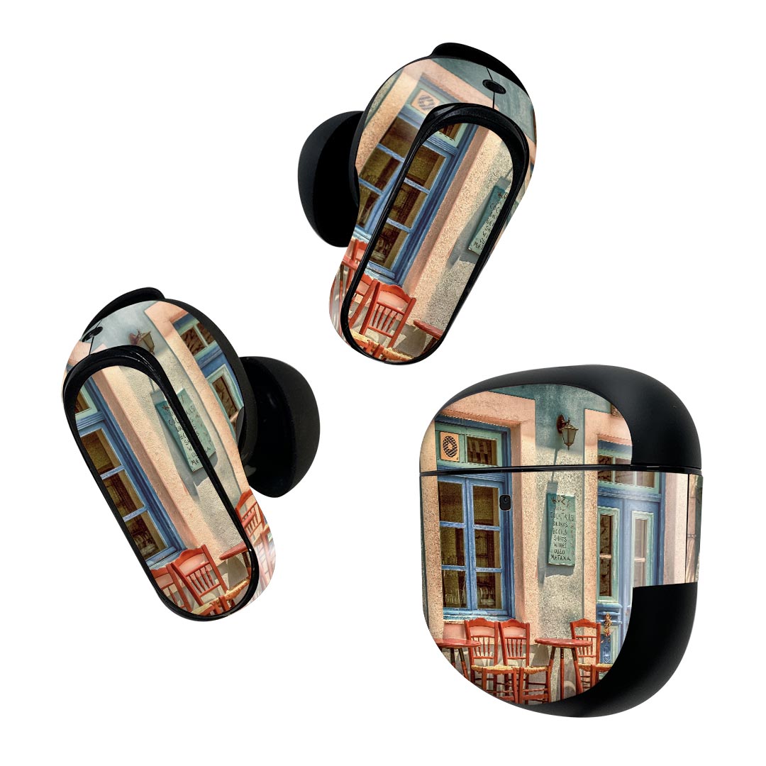 Bose QuietComfort Earbuds II 用 スキンシール ボーズ イヤバッズ2 用　ステッカー　本体3セット ケー..