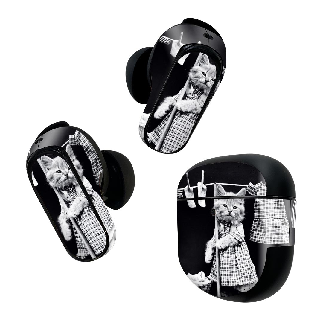 Bose QuietComfort Earbuds II 用 スキンシール ボーズ イヤバッズ2 用　ステッカ...