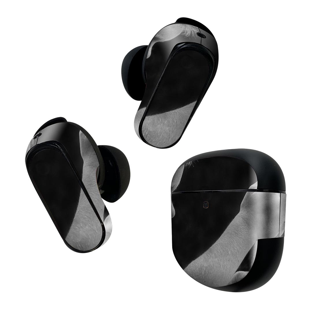 Bose QuietComfort Earbuds II 用 スキンシール ボーズ イヤバッズ2 用　ステッカー　本体3セット ケース1セット 保護 フィルム デコ 人物　子供　写真 023109