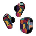 Bose QuietComfort Earbuds II 用 スキンシール ボーズ イヤバッズ2 用 ステッカー 本体3セット ケース1セット 保護 フィルム デコ カラフル イラスト 023214
