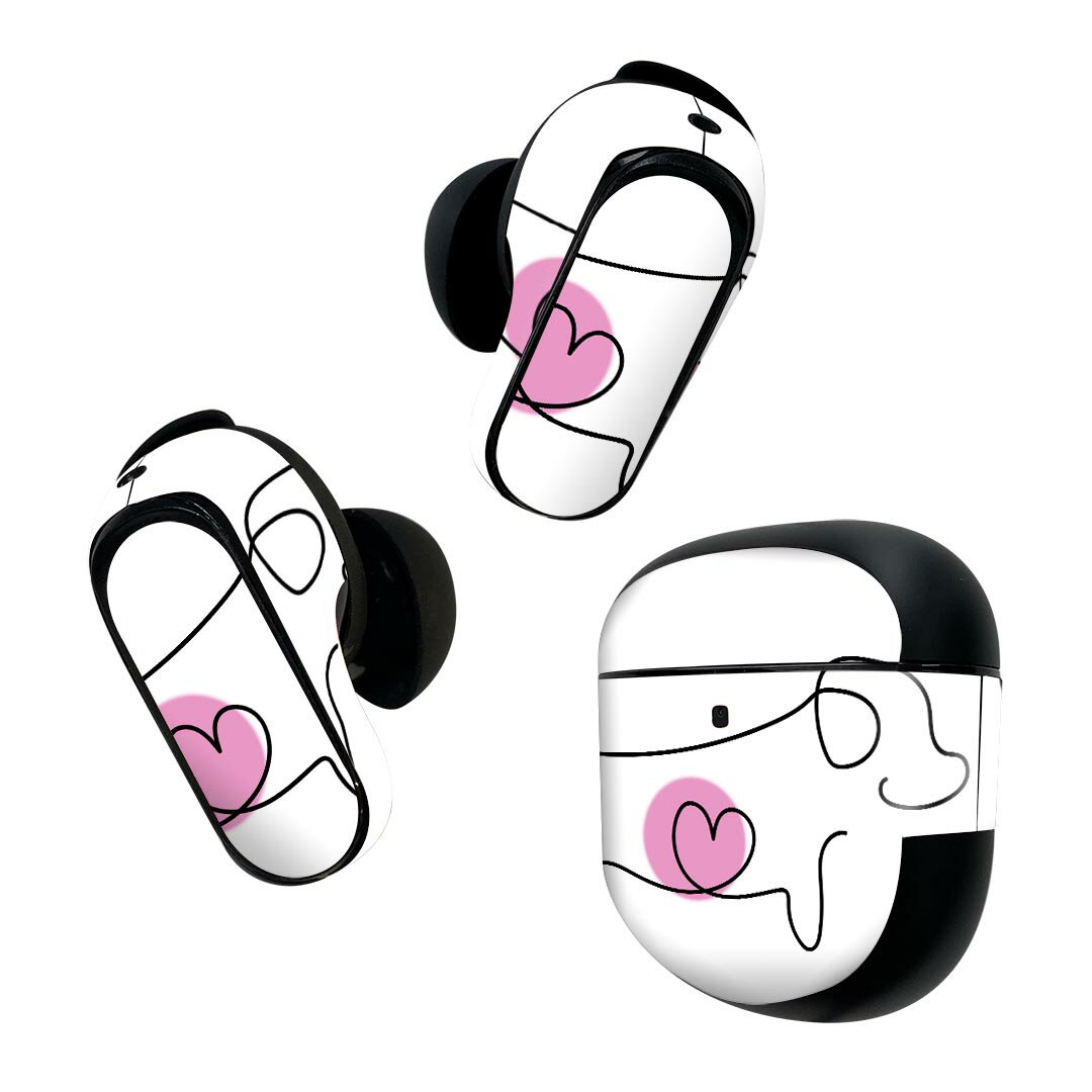 Bose QuietComfort Earbuds II 用 スキンシール ボーズ イヤバッズ2 用　ステッカ...