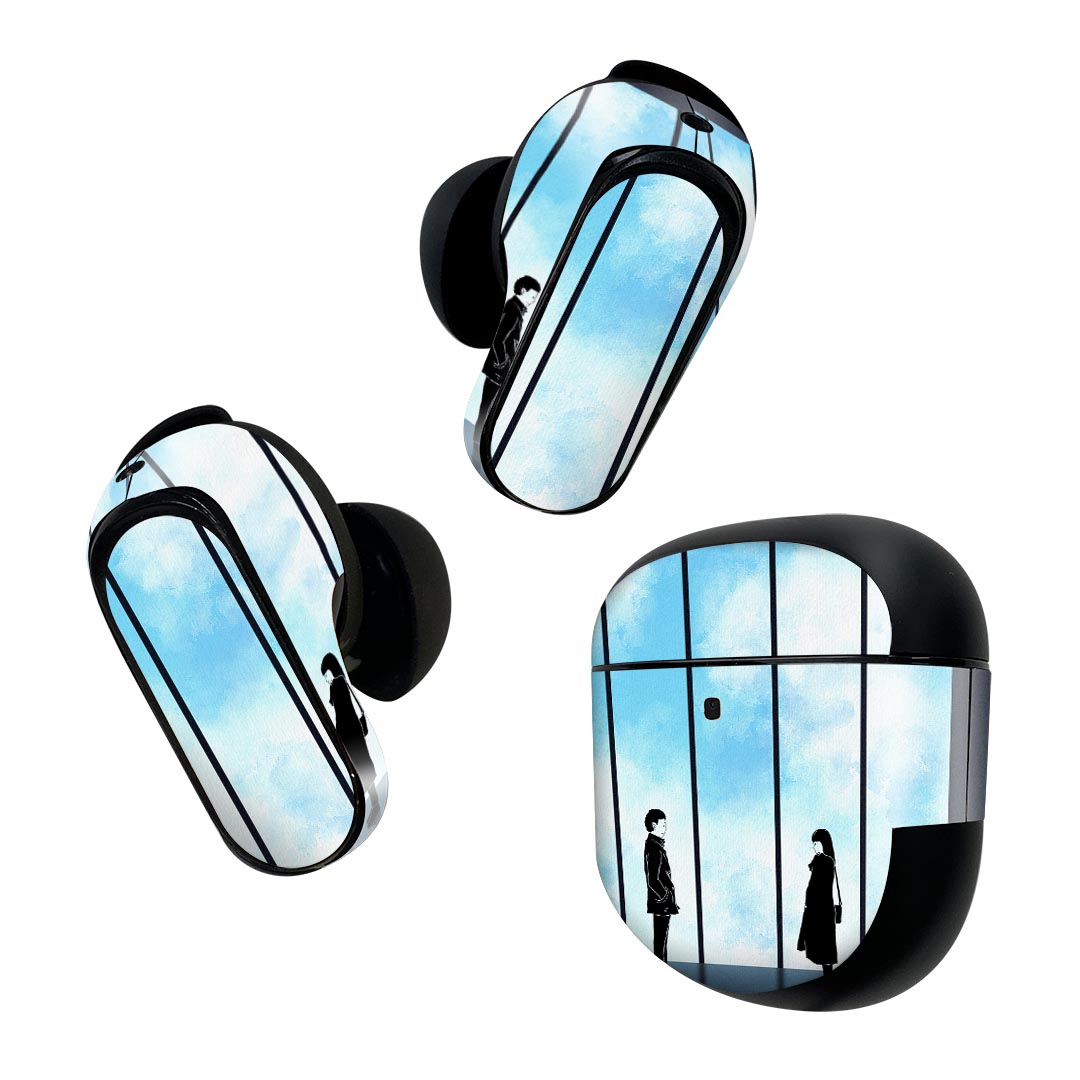 Bose QuietComfort Earbuds II 用 スキンシール ボーズ イヤバッズ2 用　ステッカ...