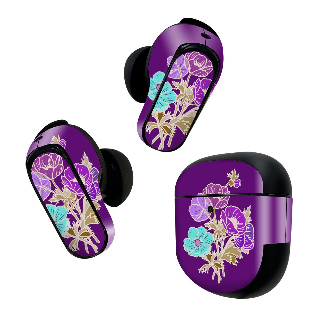 Bose QuietComfort Earbuds II 用 スキンシール ボーズ イヤバッズ2 用　ステッカ...
