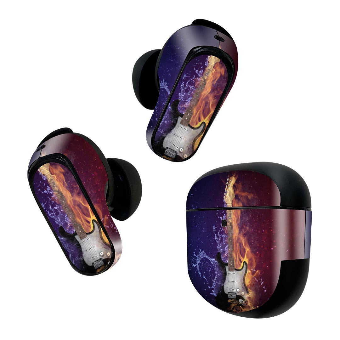 製品名 Bose QuietComfort Earbuds II 専用デザインスキンシール セット内容 Bose QuietComfort Earbuds II 専用シール　イヤホン（左右）3枚、充電ケース用シール 1枚AirPods第3世代専用です。第1?2世代、Proシリーズには対応していません。 商品特徴 再剥離性シートを素材に採用し、細かな位置調整がしやすく貼り直しが容易です。また、エアフリーでもありますので気泡が簡単に逃げるので、キレイに貼ることができます。専用の業務プリンターを使い、商品画像と遜色のない美しい印刷仕上がり。 注意事項 画像はサンプルですので、ご覧の環境によっては多少色味に違いを感じる場合がございます。 イメージと違った、モニターと色味が異なるという理由での交換や返金はご対応出来かねます。スキンシールのみの販売で、機器本体や充電ケース本体は付属しません。シワができた場合、ドライヤーなどで軽く温め、外側に向けてシワを伸ばすように貼ってください。初回貼付時の位置調整や貼り直しは可能ですが、しっかりと押し付けて接着させた後の再剥離、再利用は保証しておりません。また接着部に油分や汚れが付着しますと角の部分は剥がれやすくなりますので、貼付時はあまり触れないようにご注意ください。無地のセミグロスシートにデザインをプリントした商品で、デコなどの加工はございません。 凹凸や光沢があるように見えたり布地や金属を素材にしたように見える商品もありますが、デザインの図版によるものです。印刷時に微妙な画像のズレが生じる場合がございます。ご注文後に1点1点制作する受注生産品の為、不良品以外のご返品や交換は固くお断りします。 商品発送 完全受注生産のハンドメイド商品となりますので、既製品と比べて発送までお時間を頂いています。 基本的に決済確認後2~3営業日、最大で10営業日での発送となります。繁忙期や休業日明けの場合はさらに時間がかかる場合があります。 その際には別途メールにてご連絡致します。メール便の場合、発送日から到着までに2?4日ほどかかる場合が多く、紛失などの保障もご対応できかねます。あらかじめご了承下さい。