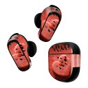 Bose QuietComfort Earbuds II 用 スキンシール ボーズ イヤバッズ2 用 ステッカー 本体3セット ケース1セット 保護 フィルム デコ ハート スイカ フルーツ 果物 023429
