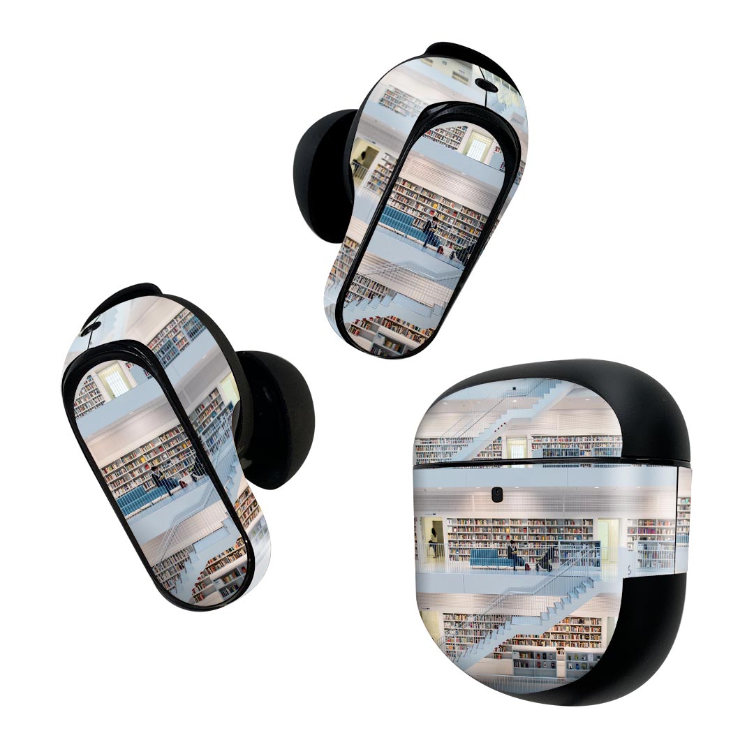 Bose QuietComfort Earbuds II 用 スキンシール ボーズ イヤバッズ2 用　ステッカー　本体3セット ケー..