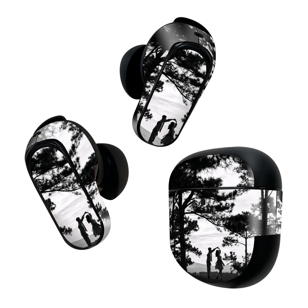 Bose QuietComfort Earbuds II 用 スキンシール ボーズ イヤバッズ2 用　ステッカー　本体3セット ケー..