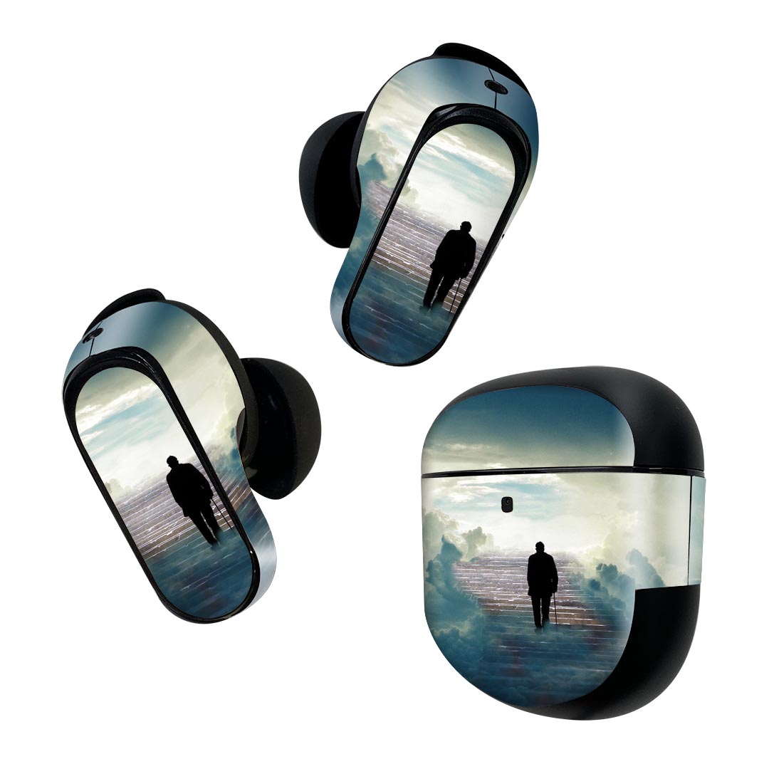 製品名 Bose QuietComfort Earbuds II 専用デザインスキンシール セット内容 Bose QuietComfort Earbuds II 専用シール　イヤホン（左右）3枚、充電ケース用シール 1枚AirPods第3世代専用です。第1?2世代、Proシリーズには対応していません。 商品特徴 再剥離性シートを素材に採用し、細かな位置調整がしやすく貼り直しが容易です。また、エアフリーでもありますので気泡が簡単に逃げるので、キレイに貼ることができます。専用の業務プリンターを使い、商品画像と遜色のない美しい印刷仕上がり。 注意事項 画像はサンプルですので、ご覧の環境によっては多少色味に違いを感じる場合がございます。 イメージと違った、モニターと色味が異なるという理由での交換や返金はご対応出来かねます。スキンシールのみの販売で、機器本体や充電ケース本体は付属しません。シワができた場合、ドライヤーなどで軽く温め、外側に向けてシワを伸ばすように貼ってください。初回貼付時の位置調整や貼り直しは可能ですが、しっかりと押し付けて接着させた後の再剥離、再利用は保証しておりません。また接着部に油分や汚れが付着しますと角の部分は剥がれやすくなりますので、貼付時はあまり触れないようにご注意ください。無地のセミグロスシートにデザインをプリントした商品で、デコなどの加工はございません。 凹凸や光沢があるように見えたり布地や金属を素材にしたように見える商品もありますが、デザインの図版によるものです。印刷時に微妙な画像のズレが生じる場合がございます。ご注文後に1点1点制作する受注生産品の為、不良品以外のご返品や交換は固くお断りします。 商品発送 完全受注生産のハンドメイド商品となりますので、既製品と比べて発送までお時間を頂いています。 基本的に決済確認後2~3営業日、最大で10営業日での発送となります。繁忙期や休業日明けの場合はさらに時間がかかる場合があります。 その際には別途メールにてご連絡致します。メール便の場合、発送日から到着までに2?4日ほどかかる場合が多く、紛失などの保障もご対応できかねます。あらかじめご了承下さい。