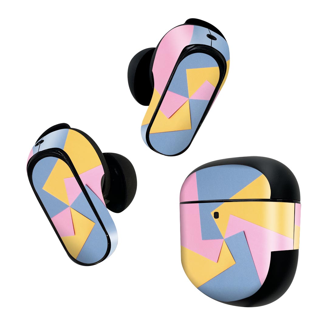 製品名 Bose QuietComfort Earbuds II 専用デザインスキンシール セット内容 Bose QuietComfort Earbuds II 専用シール　イヤホン（左右）3枚、充電ケース用シール 1枚AirPods第3世代専用です。第1?2世代、Proシリーズには対応していません。 商品特徴 再剥離性シートを素材に採用し、細かな位置調整がしやすく貼り直しが容易です。また、エアフリーでもありますので気泡が簡単に逃げるので、キレイに貼ることができます。専用の業務プリンターを使い、商品画像と遜色のない美しい印刷仕上がり。 注意事項 画像はサンプルですので、ご覧の環境によっては多少色味に違いを感じる場合がございます。 イメージと違った、モニターと色味が異なるという理由での交換や返金はご対応出来かねます。スキンシールのみの販売で、機器本体や充電ケース本体は付属しません。シワができた場合、ドライヤーなどで軽く温め、外側に向けてシワを伸ばすように貼ってください。初回貼付時の位置調整や貼り直しは可能ですが、しっかりと押し付けて接着させた後の再剥離、再利用は保証しておりません。また接着部に油分や汚れが付着しますと角の部分は剥がれやすくなりますので、貼付時はあまり触れないようにご注意ください。無地のセミグロスシートにデザインをプリントした商品で、デコなどの加工はございません。 凹凸や光沢があるように見えたり布地や金属を素材にしたように見える商品もありますが、デザインの図版によるものです。印刷時に微妙な画像のズレが生じる場合がございます。ご注文後に1点1点制作する受注生産品の為、不良品以外のご返品や交換は固くお断りします。 商品発送 完全受注生産のハンドメイド商品となりますので、既製品と比べて発送までお時間を頂いています。 基本的に決済確認後2~3営業日、最大で10営業日での発送となります。繁忙期や休業日明けの場合はさらに時間がかかる場合があります。 その際には別途メールにてご連絡致します。メール便の場合、発送日から到着までに2?4日ほどかかる場合が多く、紛失などの保障もご対応できかねます。あらかじめご了承下さい。