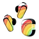 Bose QuietComfort Earbuds II 用 スキンシール ボーズ イヤバッズ2 用 ステッカー 本体3セット ケース1セット 保護 フィルム デコ 虹 レインボー 023713