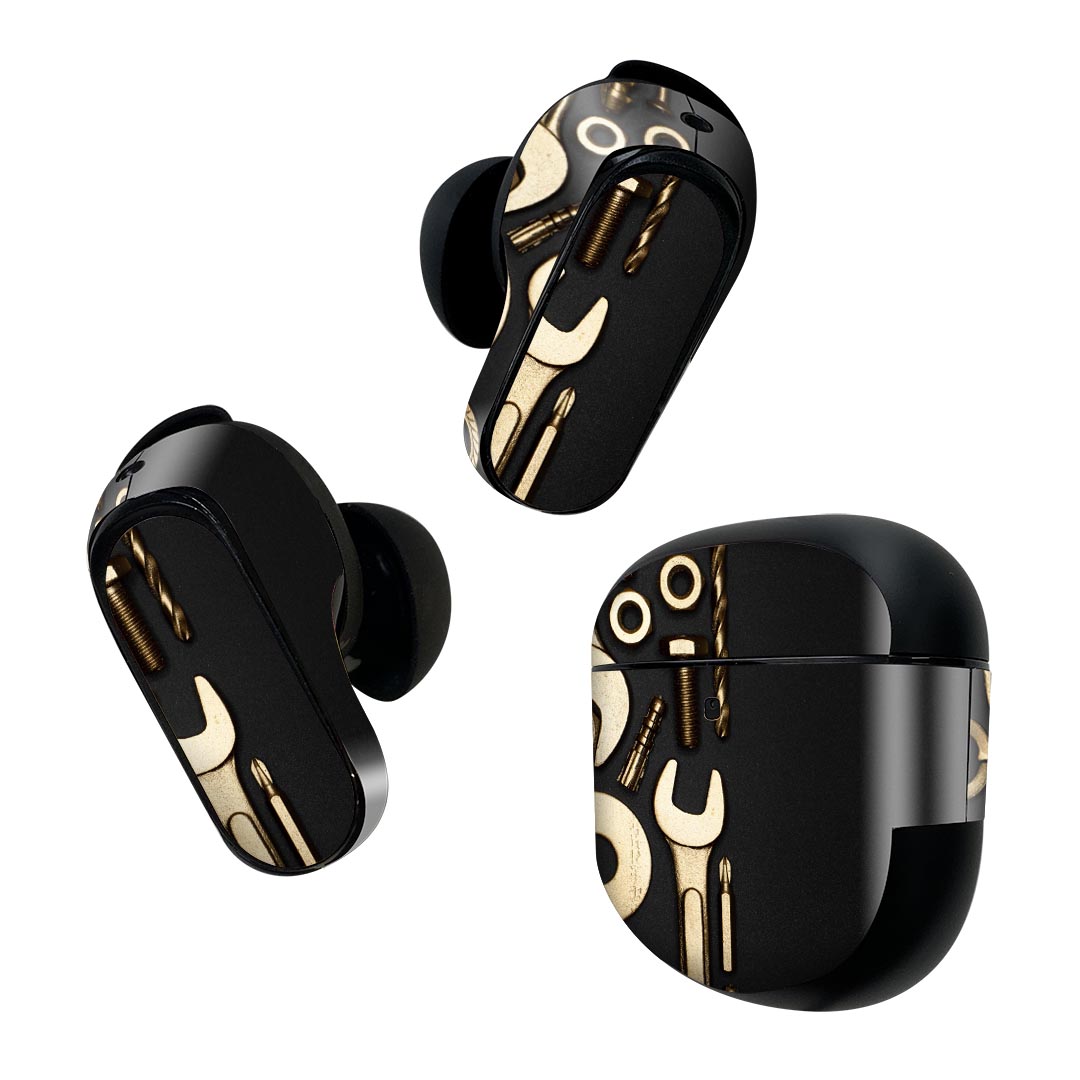 Bose QuietComfort Earbuds II 用 スキンシール ボーズ イヤバッズ2 用　ステッカー　本体3セット ケー..