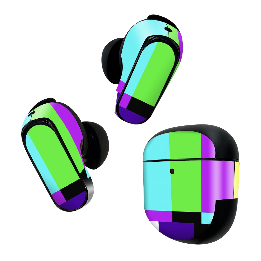 Bose QuietComfort Earbuds II 用 スキンシール ボーズ イヤバッズ2 用　ステッカー　本体3セット ケー..