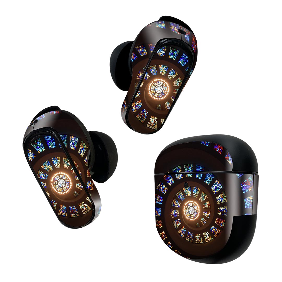 Bose QuietComfort Earbuds II 用 スキンシール ボーズ イヤバッズ2 用　ステッカー　本体3セット ケー..