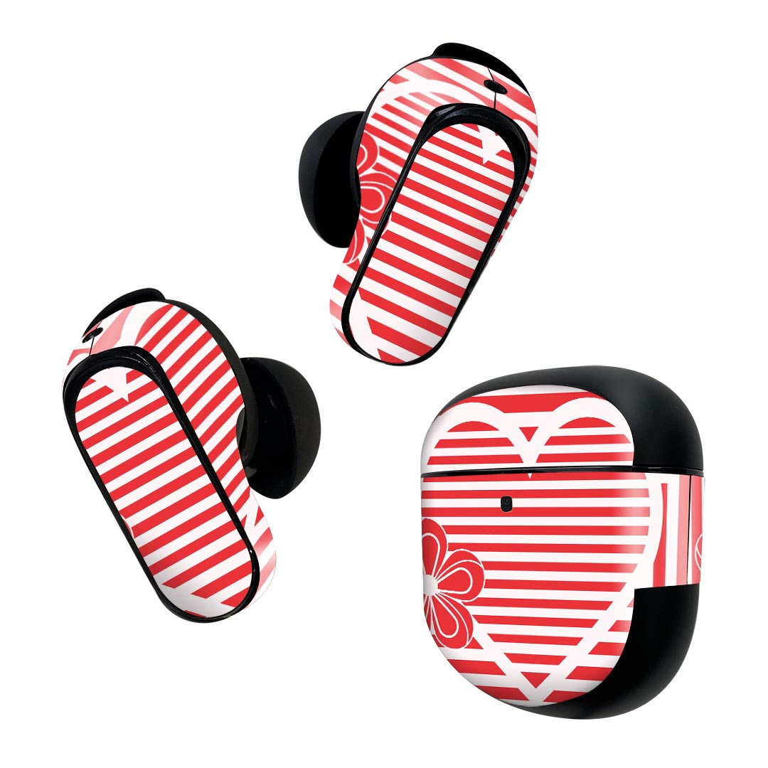 製品名 Bose QuietComfort Earbuds II 専用デザインスキンシール セット内容 Bose QuietComfort Earbuds II 専用シール　イヤホン（左右）3枚、充電ケース用シール 1枚AirPods第3世...