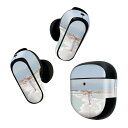 Bose QuietComfort Earbuds II 用 スキンシール ボーズ イヤバッズ2 用 ステッカー 本体3セット ケース1セット 保護 フィルム デコ 海 女性 人物 023981(2)