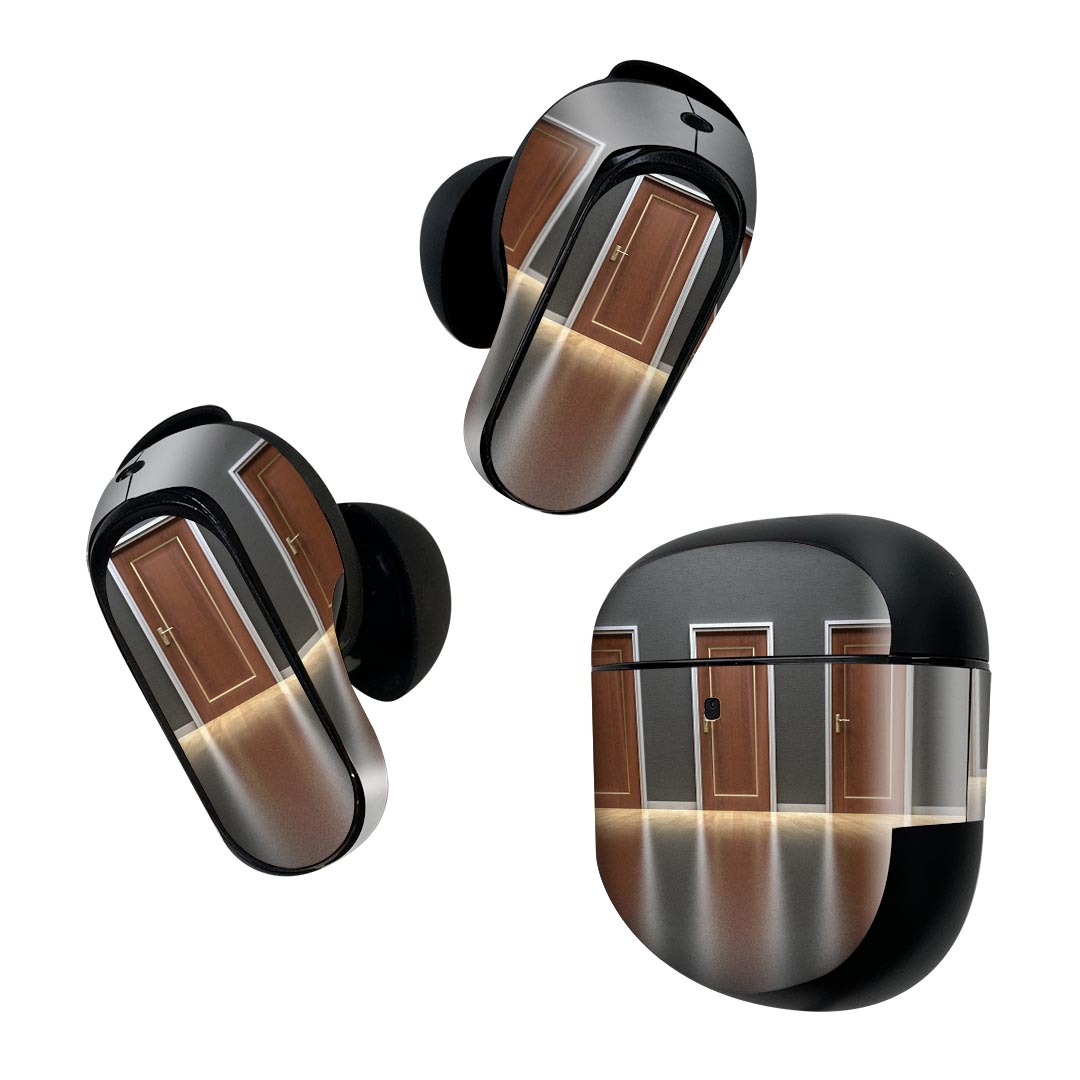 Bose QuietComfort Earbuds II 用 スキンシール ボーズ イヤバッズ2 用　ステッカー　本体3セット ケー..
