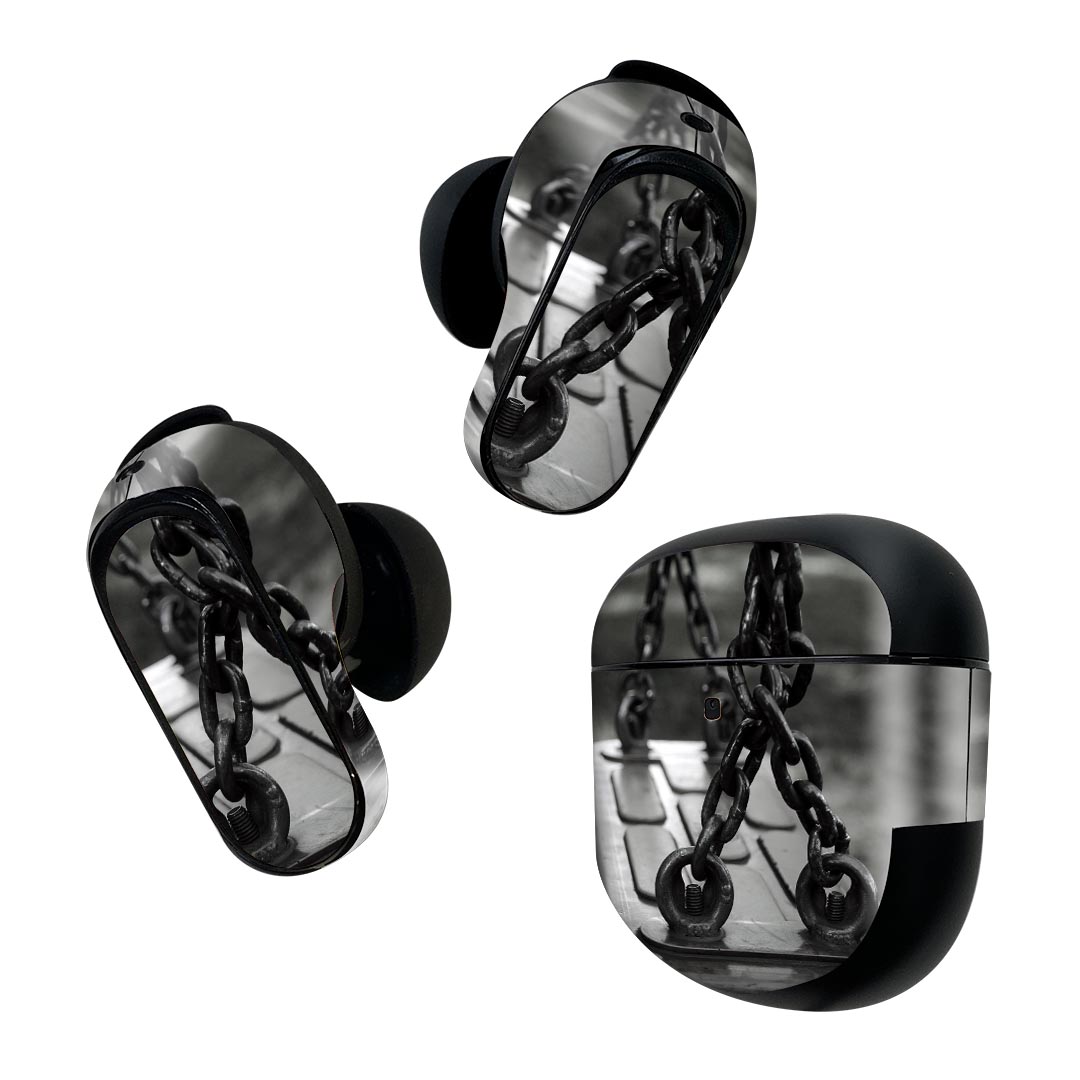 Bose QuietComfort Earbuds II 用 スキンシール ボーズ イヤバッズ2 用　ステッカー　本体3セット ケー..
