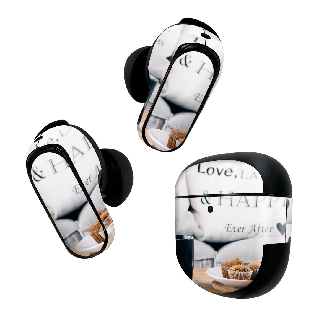 Bose QuietComfort Earbuds II 用 スキンシール ボーズ イヤバッズ2 用　ステッカー　本体3セット ケー..