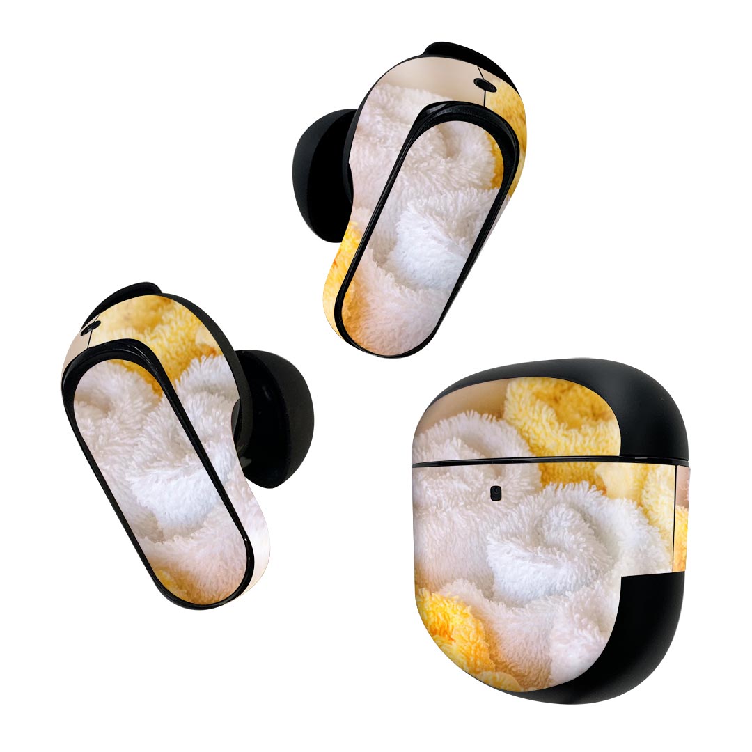 Bose QuietComfort Earbuds II 用 スキンシール ボーズ イヤバッズ2 用　ステッカー　本体3セット ケー..