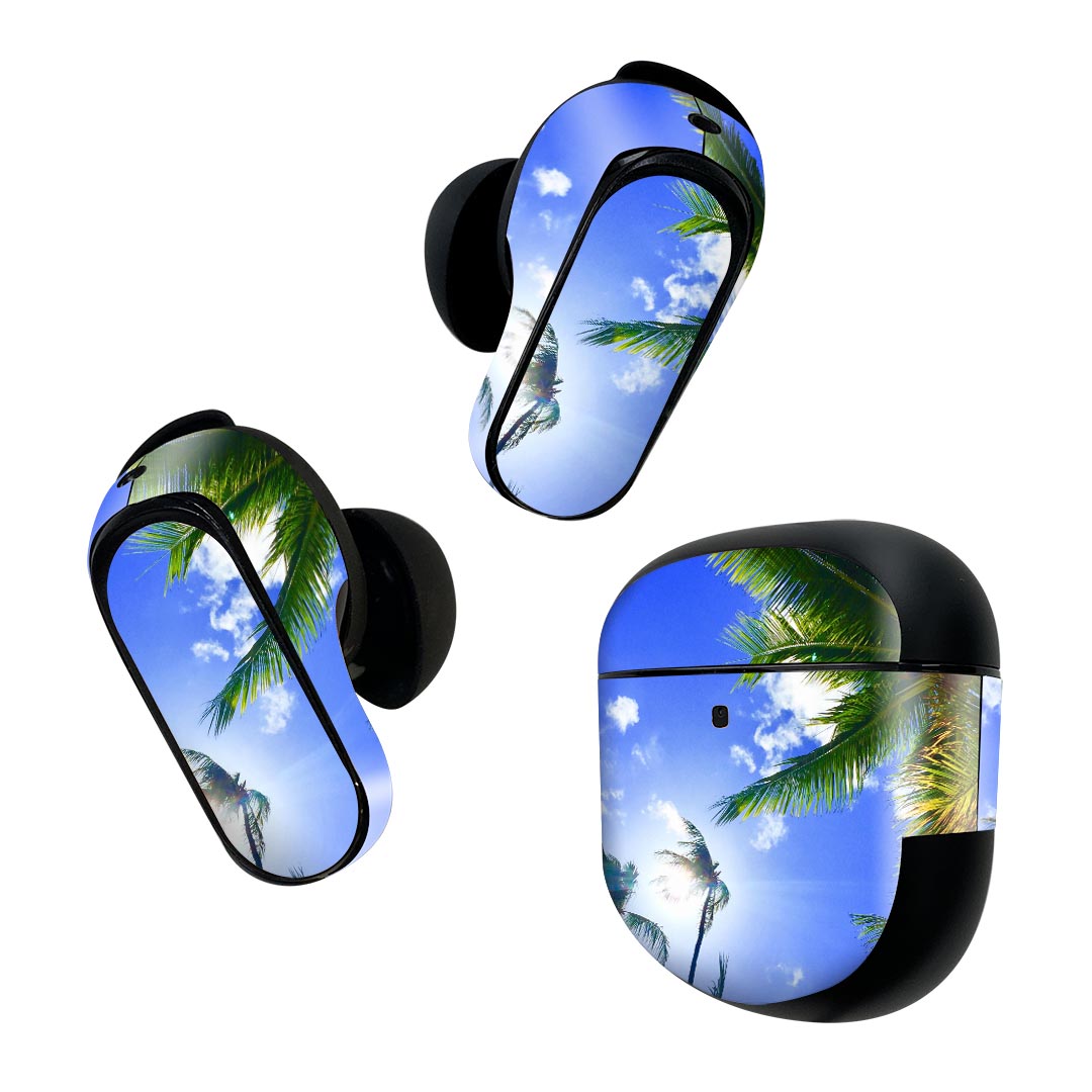 製品名 Bose QuietComfort Earbuds II 専用デザインスキンシール セット内容 Bose QuietComfort Earbuds II 専用シール　イヤホン（左右）3枚、充電ケース用シール 1枚AirPods第3世代専用です。第1?2世代、Proシリーズには対応していません。 商品特徴 再剥離性シートを素材に採用し、細かな位置調整がしやすく貼り直しが容易です。また、エアフリーでもありますので気泡が簡単に逃げるので、キレイに貼ることができます。専用の業務プリンターを使い、商品画像と遜色のない美しい印刷仕上がり。 注意事項 画像はサンプルですので、ご覧の環境によっては多少色味に違いを感じる場合がございます。 イメージと違った、モニターと色味が異なるという理由での交換や返金はご対応出来かねます。スキンシールのみの販売で、機器本体や充電ケース本体は付属しません。シワができた場合、ドライヤーなどで軽く温め、外側に向けてシワを伸ばすように貼ってください。初回貼付時の位置調整や貼り直しは可能ですが、しっかりと押し付けて接着させた後の再剥離、再利用は保証しておりません。また接着部に油分や汚れが付着しますと角の部分は剥がれやすくなりますので、貼付時はあまり触れないようにご注意ください。無地のセミグロスシートにデザインをプリントした商品で、デコなどの加工はございません。 凹凸や光沢があるように見えたり布地や金属を素材にしたように見える商品もありますが、デザインの図版によるものです。印刷時に微妙な画像のズレが生じる場合がございます。ご注文後に1点1点制作する受注生産品の為、不良品以外のご返品や交換は固くお断りします。 商品発送 完全受注生産のハンドメイド商品となりますので、既製品と比べて発送までお時間を頂いています。 基本的に決済確認後2~3営業日、最大で10営業日での発送となります。繁忙期や休業日明けの場合はさらに時間がかかる場合があります。 その際には別途メールにてご連絡致します。メール便の場合、発送日から到着までに2?4日ほどかかる場合が多く、紛失などの保障もご対応できかねます。あらかじめご了承下さい。
