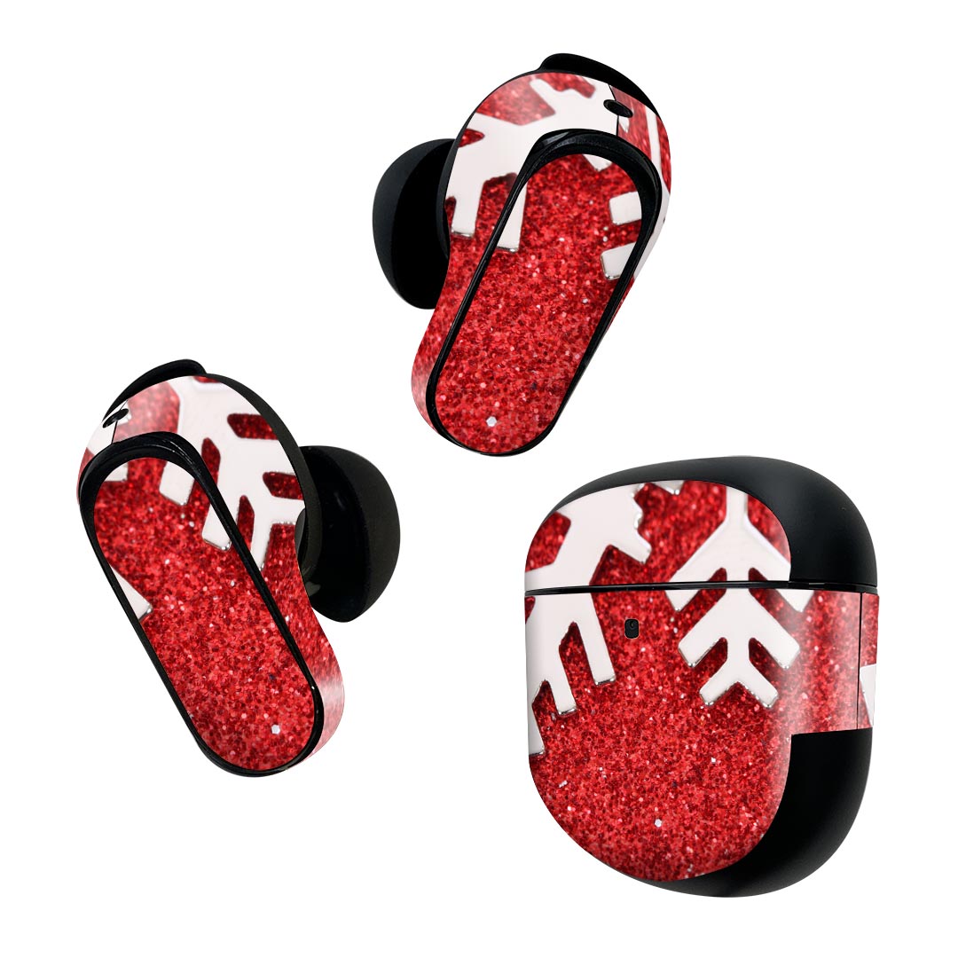 Bose QuietComfort Earbuds II 用 スキンシール ボーズ イヤバッズ2 用　ステッカー　本体3セット ケー..