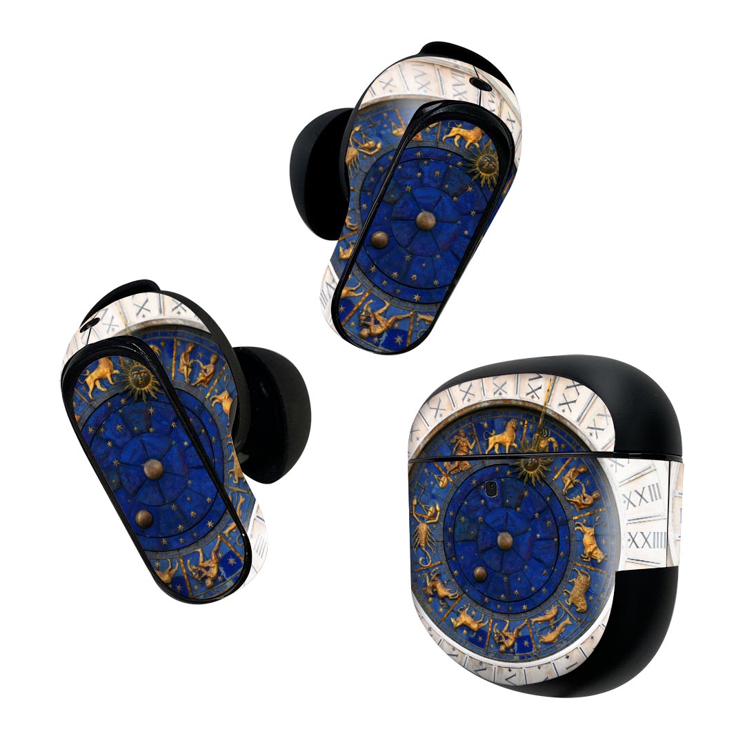 Bose QuietComfort Earbuds II 用 スキンシール ボーズ イヤバッズ2 用　ステッカー　本体3セット ケース1セット 保護 フィルム デコ 占い　星座 025883