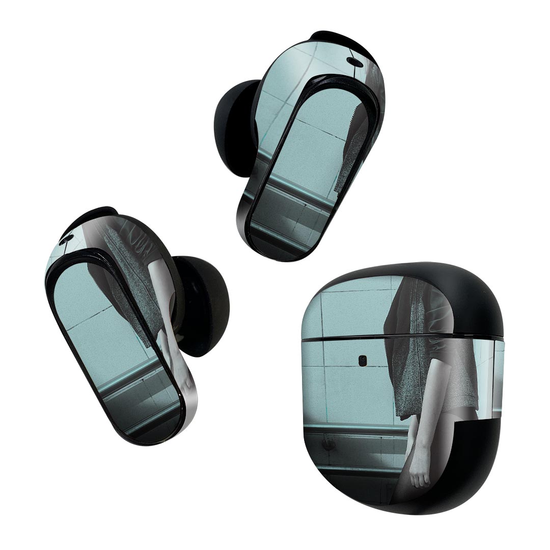 Bose QuietComfort Earbuds II 用 スキンシール ボーズ イヤバッズ2 用　ステッカー　本体3セット ケー..