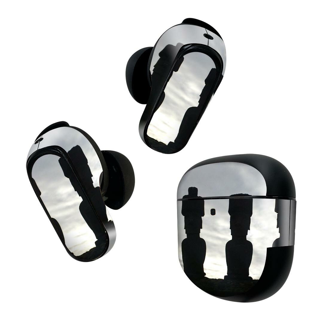 Bose QuietComfort Earbuds II 用 スキンシール ボーズ イヤバッズ2 用　ステッカー　本体3セット ケー..