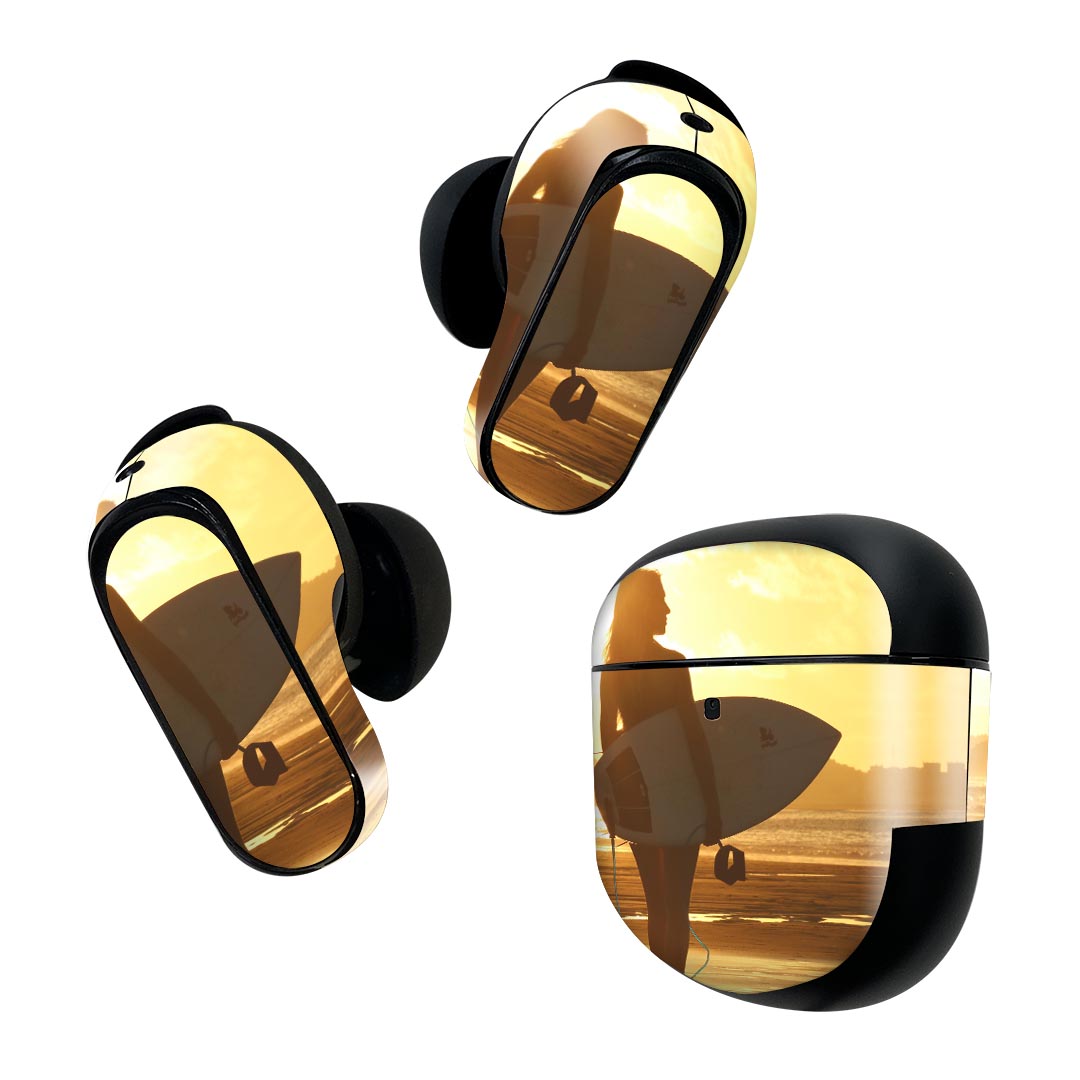 Bose QuietComfort Earbuds II 用 スキンシール ボーズ イヤバッズ2 用　ステッカ...