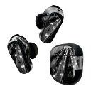 Bose QuietComfort Earbuds II 用 スキンシール ボーズ イヤバッズ2 用 ステッカー 本体3セット ケース1セット 保護 フィルム デコ エスカレーター モノクロ 写真 人 026085