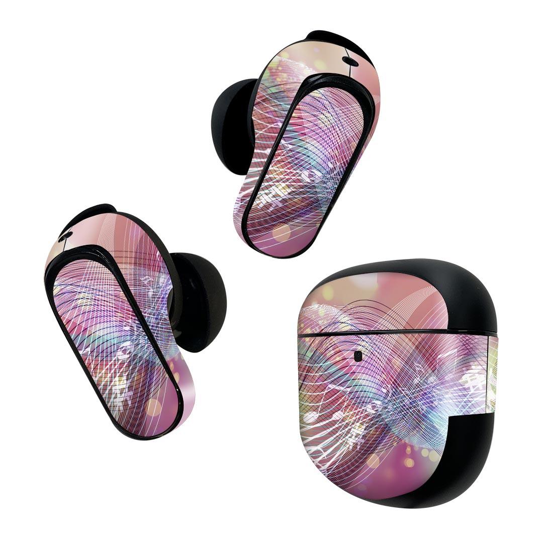Bose QuietComfort Earbuds II 用 スキンシール ボーズ イヤバッズ2 用　ステッカ...