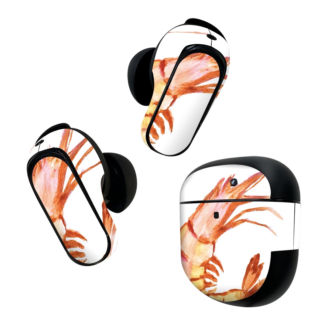 Bose QuietComfort Earbuds II 用 スキンシール ボーズ イヤバッズ2 用　ステッカー　本体3セット ケー..