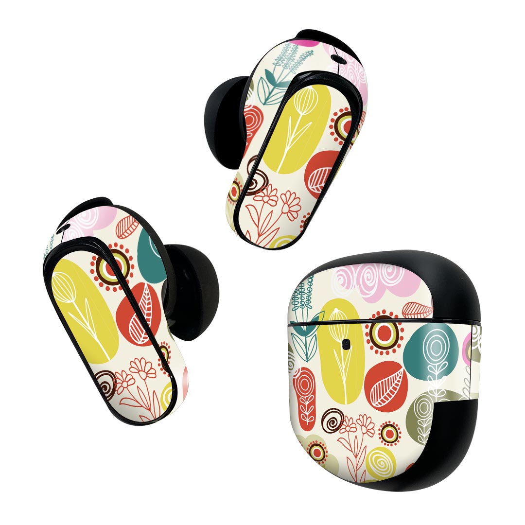 Bose QuietComfort Earbuds II 用 スキンシール ボーズ イヤバッズ2 用　ステッカ...