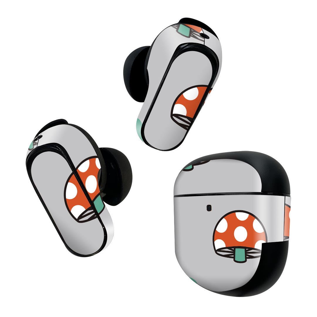 製品名 Bose QuietComfort Earbuds II 専用デザインスキンシール セット内容 Bose QuietComfort Earbuds II 専用シール　イヤホン（左右）3枚、充電ケース用シール 1枚AirPods第3世代専用です。第1?2世代、Proシリーズには対応していません。 商品特徴 再剥離性シートを素材に採用し、細かな位置調整がしやすく貼り直しが容易です。また、エアフリーでもありますので気泡が簡単に逃げるので、キレイに貼ることができます。専用の業務プリンターを使い、商品画像と遜色のない美しい印刷仕上がり。 注意事項 画像はサンプルですので、ご覧の環境によっては多少色味に違いを感じる場合がございます。 イメージと違った、モニターと色味が異なるという理由での交換や返金はご対応出来かねます。スキンシールのみの販売で、機器本体や充電ケース本体は付属しません。シワができた場合、ドライヤーなどで軽く温め、外側に向けてシワを伸ばすように貼ってください。初回貼付時の位置調整や貼り直しは可能ですが、しっかりと押し付けて接着させた後の再剥離、再利用は保証しておりません。また接着部に油分や汚れが付着しますと角の部分は剥がれやすくなりますので、貼付時はあまり触れないようにご注意ください。無地のセミグロスシートにデザインをプリントした商品で、デコなどの加工はございません。 凹凸や光沢があるように見えたり布地や金属を素材にしたように見える商品もありますが、デザインの図版によるものです。印刷時に微妙な画像のズレが生じる場合がございます。ご注文後に1点1点制作する受注生産品の為、不良品以外のご返品や交換は固くお断りします。 商品発送 完全受注生産のハンドメイド商品となりますので、既製品と比べて発送までお時間を頂いています。 基本的に決済確認後2~3営業日、最大で10営業日での発送となります。繁忙期や休業日明けの場合はさらに時間がかかる場合があります。 その際には別途メールにてご連絡致します。メール便の場合、発送日から到着までに2?4日ほどかかる場合が多く、紛失などの保障もご対応できかねます。あらかじめご了承下さい。