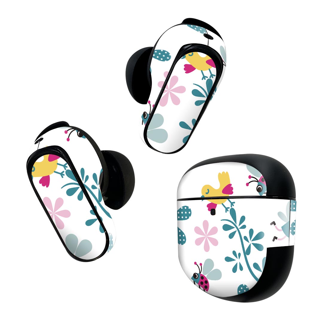 Bose QuietComfort Earbuds II 用 スキンシール ボーズ イヤバッズ2 用　ステッカ...