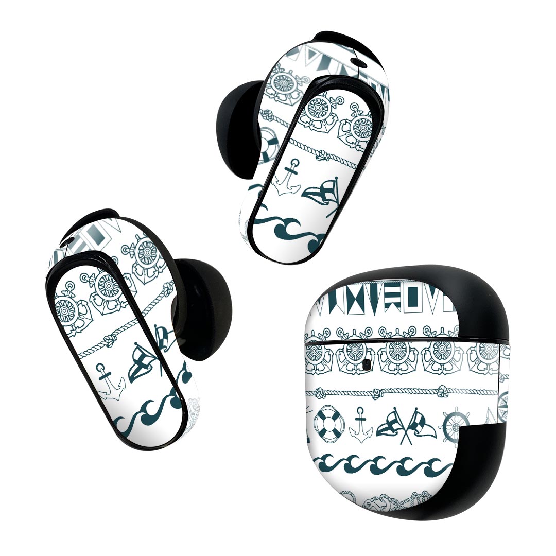 Bose QuietComfort Earbuds II 用 スキンシール ボーズ イヤバッズ2 用　ステッカ...
