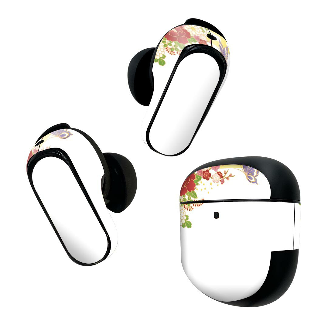 製品名 Bose QuietComfort Earbuds II 専用デザインスキンシール セット内容 Bose QuietComfort Earbuds II 専用シール　イヤホン（左右）3枚、充電ケース用シール 1枚AirPods第3世代専用です。第1?2世代、Proシリーズには対応していません。 商品特徴 再剥離性シートを素材に採用し、細かな位置調整がしやすく貼り直しが容易です。また、エアフリーでもありますので気泡が簡単に逃げるので、キレイに貼ることができます。専用の業務プリンターを使い、商品画像と遜色のない美しい印刷仕上がり。 注意事項 画像はサンプルですので、ご覧の環境によっては多少色味に違いを感じる場合がございます。 イメージと違った、モニターと色味が異なるという理由での交換や返金はご対応出来かねます。スキンシールのみの販売で、機器本体や充電ケース本体は付属しません。シワができた場合、ドライヤーなどで軽く温め、外側に向けてシワを伸ばすように貼ってください。初回貼付時の位置調整や貼り直しは可能ですが、しっかりと押し付けて接着させた後の再剥離、再利用は保証しておりません。また接着部に油分や汚れが付着しますと角の部分は剥がれやすくなりますので、貼付時はあまり触れないようにご注意ください。無地のセミグロスシートにデザインをプリントした商品で、デコなどの加工はございません。 凹凸や光沢があるように見えたり布地や金属を素材にしたように見える商品もありますが、デザインの図版によるものです。印刷時に微妙な画像のズレが生じる場合がございます。ご注文後に1点1点制作する受注生産品の為、不良品以外のご返品や交換は固くお断りします。 商品発送 完全受注生産のハンドメイド商品となりますので、既製品と比べて発送までお時間を頂いています。 基本的に決済確認後2~3営業日、最大で10営業日での発送となります。繁忙期や休業日明けの場合はさらに時間がかかる場合があります。 その際には別途メールにてご連絡致します。メール便の場合、発送日から到着までに2?4日ほどかかる場合が多く、紛失などの保障もご対応できかねます。あらかじめご了承下さい。