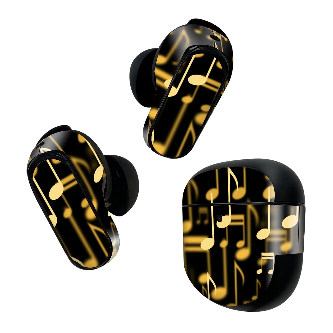 製品名 Bose QuietComfort Earbuds II 専用デザインスキンシール セット内容 Bose QuietComfort Earbuds II 専用シール　イヤホン（左右）3枚、充電ケース用シール 1枚AirPods第3世代専用です。第1?2世代、Proシリーズには対応していません。 商品特徴 再剥離性シートを素材に採用し、細かな位置調整がしやすく貼り直しが容易です。また、エアフリーでもありますので気泡が簡単に逃げるので、キレイに貼ることができます。専用の業務プリンターを使い、商品画像と遜色のない美しい印刷仕上がり。 注意事項 画像はサンプルですので、ご覧の環境によっては多少色味に違いを感じる場合がございます。 イメージと違った、モニターと色味が異なるという理由での交換や返金はご対応出来かねます。スキンシールのみの販売で、機器本体や充電ケース本体は付属しません。シワができた場合、ドライヤーなどで軽く温め、外側に向けてシワを伸ばすように貼ってください。初回貼付時の位置調整や貼り直しは可能ですが、しっかりと押し付けて接着させた後の再剥離、再利用は保証しておりません。また接着部に油分や汚れが付着しますと角の部分は剥がれやすくなりますので、貼付時はあまり触れないようにご注意ください。無地のセミグロスシートにデザインをプリントした商品で、デコなどの加工はございません。 凹凸や光沢があるように見えたり布地や金属を素材にしたように見える商品もありますが、デザインの図版によるものです。印刷時に微妙な画像のズレが生じる場合がございます。ご注文後に1点1点制作する受注生産品の為、不良品以外のご返品や交換は固くお断りします。 商品発送 完全受注生産のハンドメイド商品となりますので、既製品と比べて発送までお時間を頂いています。 基本的に決済確認後2~3営業日、最大で10営業日での発送となります。繁忙期や休業日明けの場合はさらに時間がかかる場合があります。 その際には別途メールにてご連絡致します。メール便の場合、発送日から到着までに2?4日ほどかかる場合が多く、紛失などの保障もご対応できかねます。あらかじめご了承下さい。