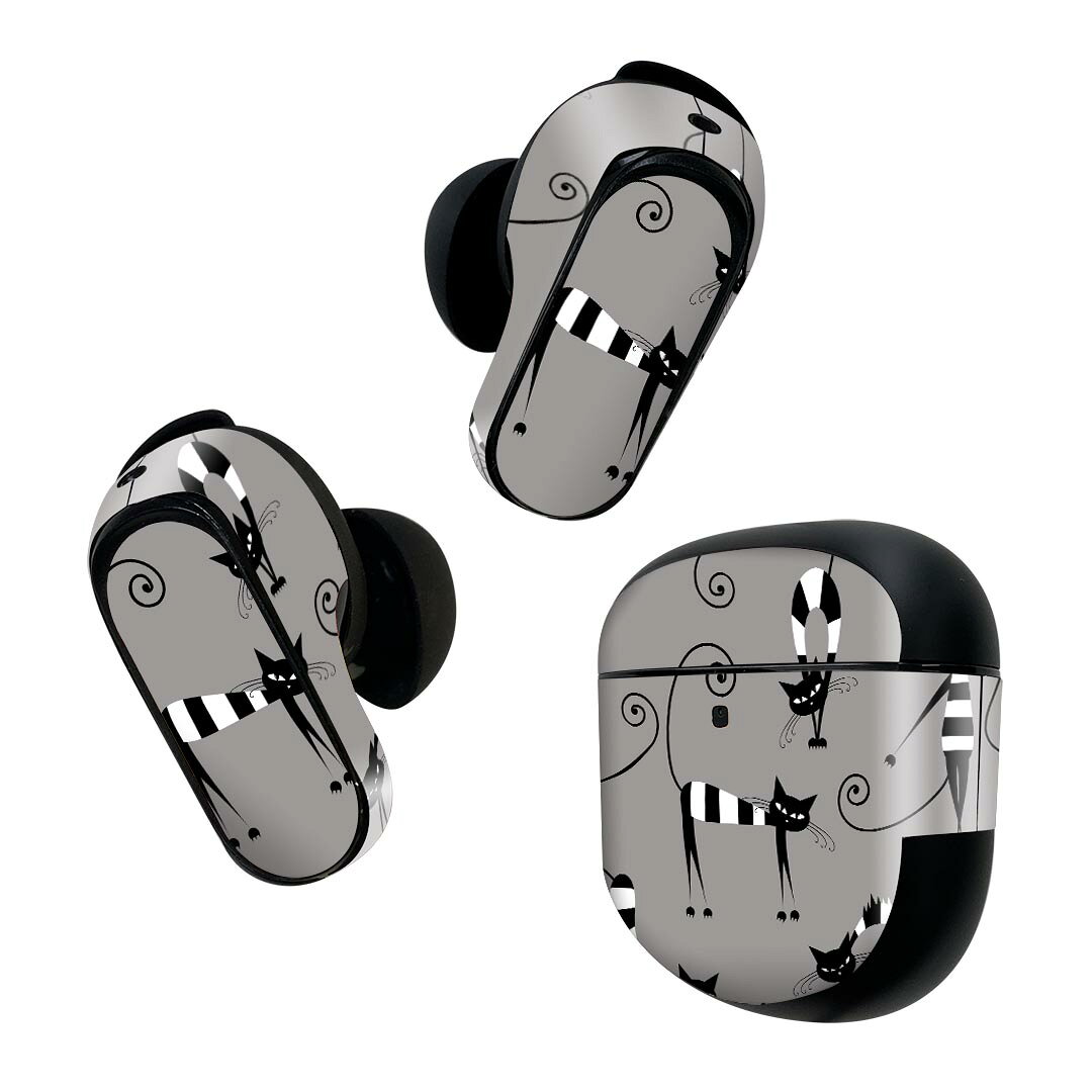 Bose QuietComfort Earbuds II 用 スキンシール ボーズ イヤバッズ2 用　ステッカ...