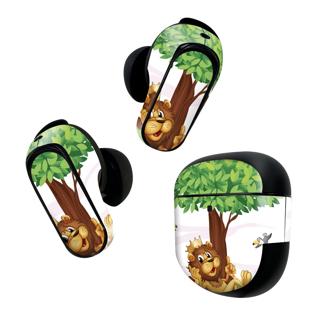 製品名 Bose QuietComfort Earbuds II 専用デザインスキンシール セット内容 Bose QuietComfort Earbuds II 専用シール　イヤホン（左右）3枚、充電ケース用シール 1枚AirPods第3世代専用です。第1?2世代、Proシリーズには対応していません。 商品特徴 再剥離性シートを素材に採用し、細かな位置調整がしやすく貼り直しが容易です。また、エアフリーでもありますので気泡が簡単に逃げるので、キレイに貼ることができます。専用の業務プリンターを使い、商品画像と遜色のない美しい印刷仕上がり。 注意事項 画像はサンプルですので、ご覧の環境によっては多少色味に違いを感じる場合がございます。 イメージと違った、モニターと色味が異なるという理由での交換や返金はご対応出来かねます。スキンシールのみの販売で、機器本体や充電ケース本体は付属しません。シワができた場合、ドライヤーなどで軽く温め、外側に向けてシワを伸ばすように貼ってください。初回貼付時の位置調整や貼り直しは可能ですが、しっかりと押し付けて接着させた後の再剥離、再利用は保証しておりません。また接着部に油分や汚れが付着しますと角の部分は剥がれやすくなりますので、貼付時はあまり触れないようにご注意ください。無地のセミグロスシートにデザインをプリントした商品で、デコなどの加工はございません。 凹凸や光沢があるように見えたり布地や金属を素材にしたように見える商品もありますが、デザインの図版によるものです。印刷時に微妙な画像のズレが生じる場合がございます。ご注文後に1点1点制作する受注生産品の為、不良品以外のご返品や交換は固くお断りします。 商品発送 完全受注生産のハンドメイド商品となりますので、既製品と比べて発送までお時間を頂いています。 基本的に決済確認後2~3営業日、最大で10営業日での発送となります。繁忙期や休業日明けの場合はさらに時間がかかる場合があります。 その際には別途メールにてご連絡致します。メール便の場合、発送日から到着までに2?4日ほどかかる場合が多く、紛失などの保障もご対応できかねます。あらかじめご了承下さい。
