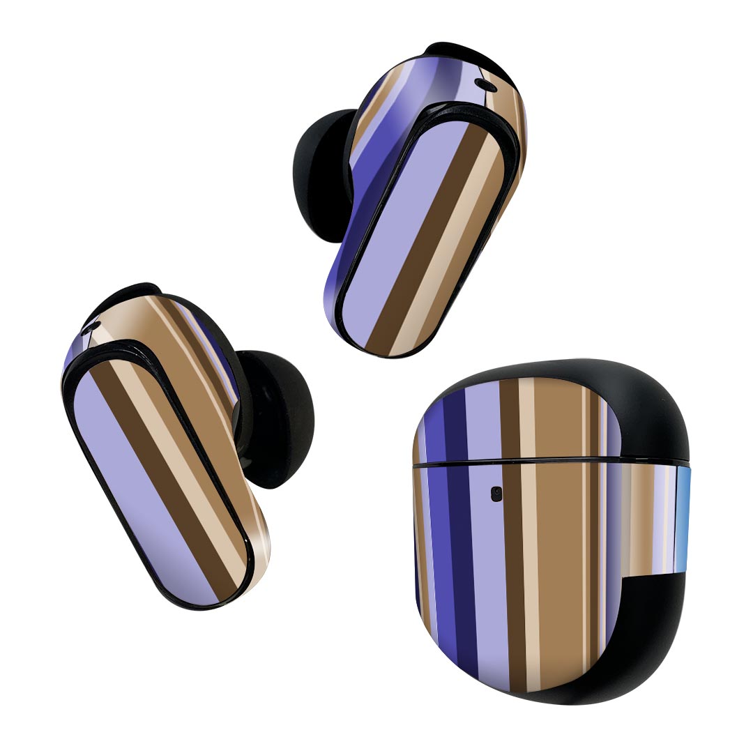 Bose QuietComfort Earbuds II 用 スキンシール ボーズ イヤバッズ2 用　ステッカー　本体3セット ケー..