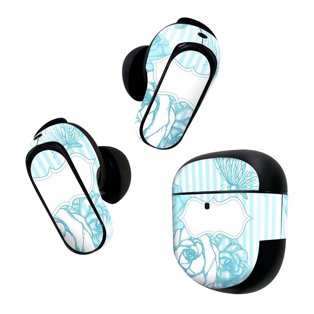 Bose QuietComfort Earbuds II 用 スキンシール ボーズ イヤバッズ2 用　ステッカ...