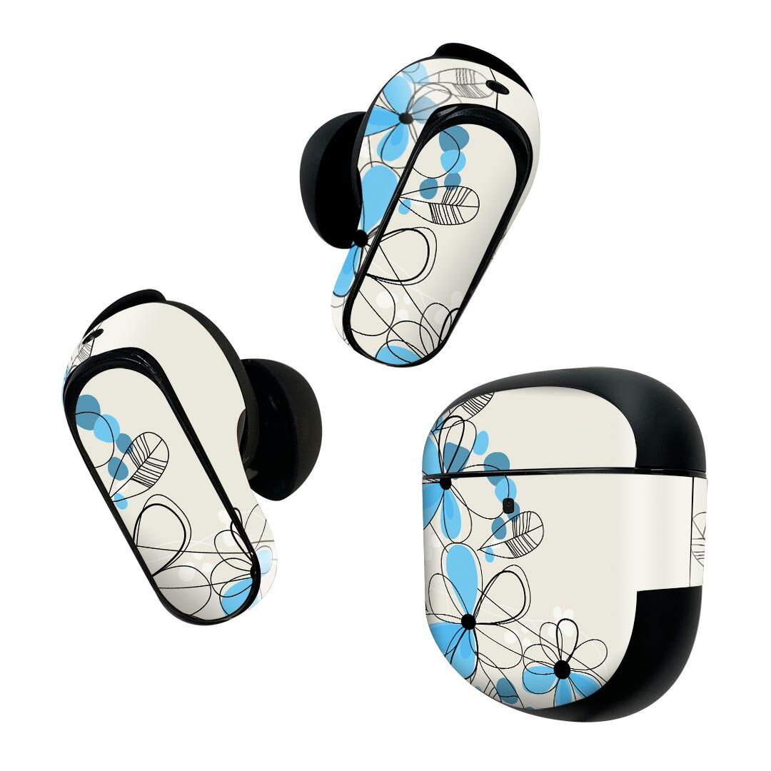 製品名 Bose QuietComfort Earbuds II 専用デザインスキンシール セット内容 Bose QuietComfort Earbuds II 専用シール　イヤホン（左右）3枚、充電ケース用シール 1枚AirPods第3世代専用です。第1?2世代、Proシリーズには対応していません。 商品特徴 再剥離性シートを素材に採用し、細かな位置調整がしやすく貼り直しが容易です。また、エアフリーでもありますので気泡が簡単に逃げるので、キレイに貼ることができます。専用の業務プリンターを使い、商品画像と遜色のない美しい印刷仕上がり。 注意事項 画像はサンプルですので、ご覧の環境によっては多少色味に違いを感じる場合がございます。 イメージと違った、モニターと色味が異なるという理由での交換や返金はご対応出来かねます。スキンシールのみの販売で、機器本体や充電ケース本体は付属しません。シワができた場合、ドライヤーなどで軽く温め、外側に向けてシワを伸ばすように貼ってください。初回貼付時の位置調整や貼り直しは可能ですが、しっかりと押し付けて接着させた後の再剥離、再利用は保証しておりません。また接着部に油分や汚れが付着しますと角の部分は剥がれやすくなりますので、貼付時はあまり触れないようにご注意ください。無地のセミグロスシートにデザインをプリントした商品で、デコなどの加工はございません。 凹凸や光沢があるように見えたり布地や金属を素材にしたように見える商品もありますが、デザインの図版によるものです。印刷時に微妙な画像のズレが生じる場合がございます。ご注文後に1点1点制作する受注生産品の為、不良品以外のご返品や交換は固くお断りします。 商品発送 完全受注生産のハンドメイド商品となりますので、既製品と比べて発送までお時間を頂いています。 基本的に決済確認後2~3営業日、最大で10営業日での発送となります。繁忙期や休業日明けの場合はさらに時間がかかる場合があります。 その際には別途メールにてご連絡致します。メール便の場合、発送日から到着までに2?4日ほどかかる場合が多く、紛失などの保障もご対応できかねます。あらかじめご了承下さい。