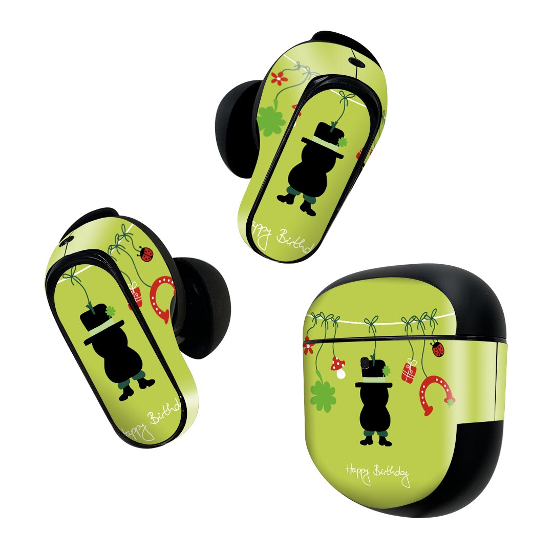 Bose QuietComfort Earbuds II 用 スキンシール ボーズ イヤバッズ2 用　ステッカ...