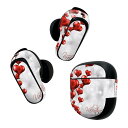 Bose QuietComfort Earbuds II 用 スキンシール ボーズ イヤバッズ2 用 ステッカー 本体3セット ケース1セット 保護 フィルム デコ ハート バレンタイン キラキラ 005127