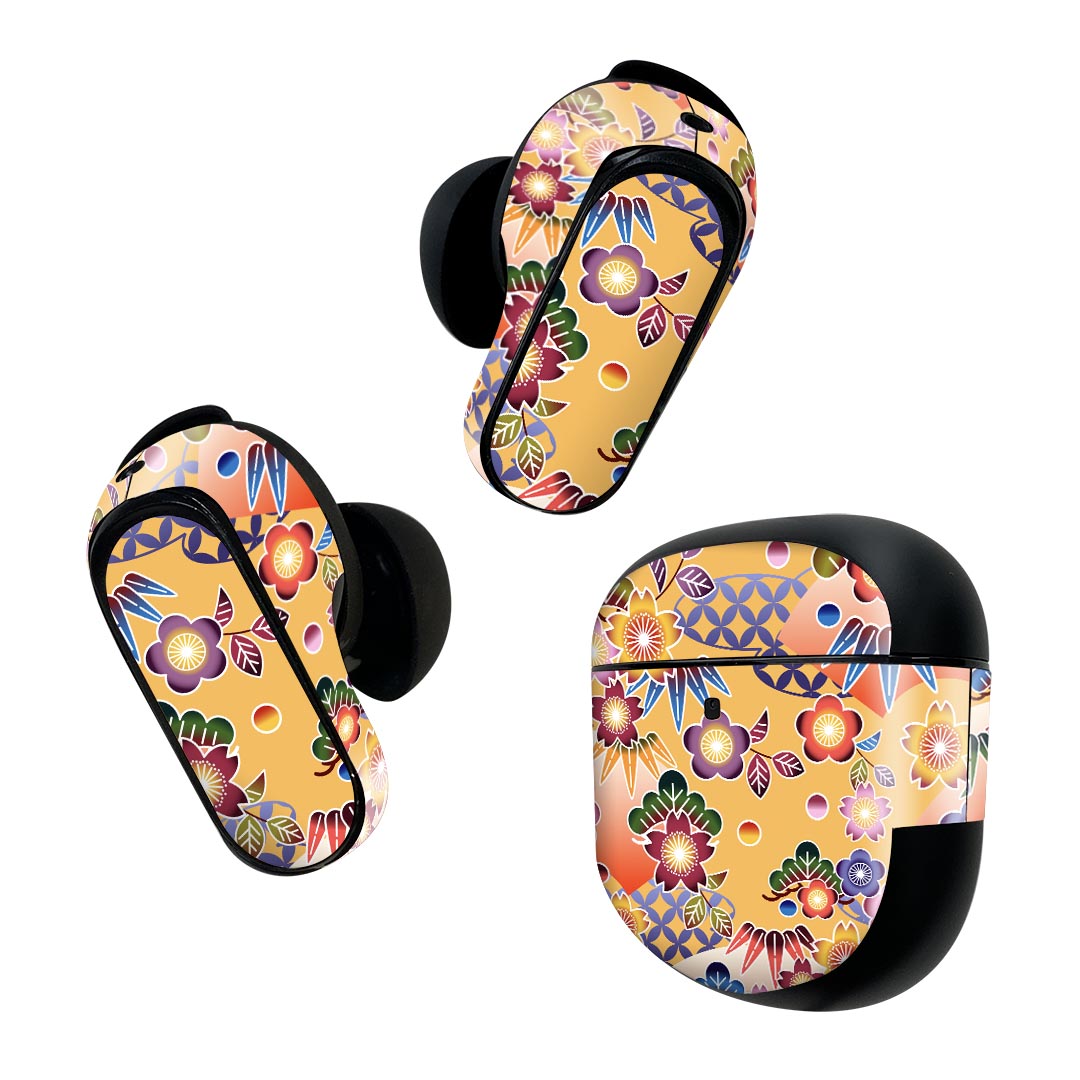 Bose QuietComfort Earbuds II 用 スキンシール ボーズ イヤバッズ2 用　ステッカ...