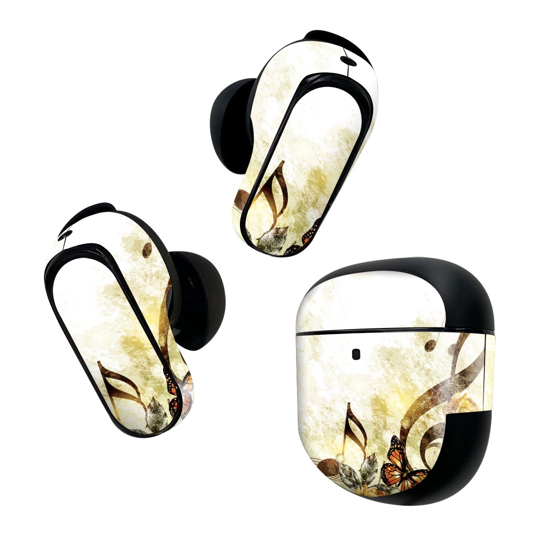 Bose QuietComfort Earbuds II 用 スキンシール ボーズ イヤバッズ2 用　ステッカ...