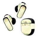 Bose QuietComfort Earbuds II 用 スキンシール ボーズ イヤバッズ2 用 ステッカー 本体3セット ケース1セット 保護 フィルム デコ 亀 イラスト 005489