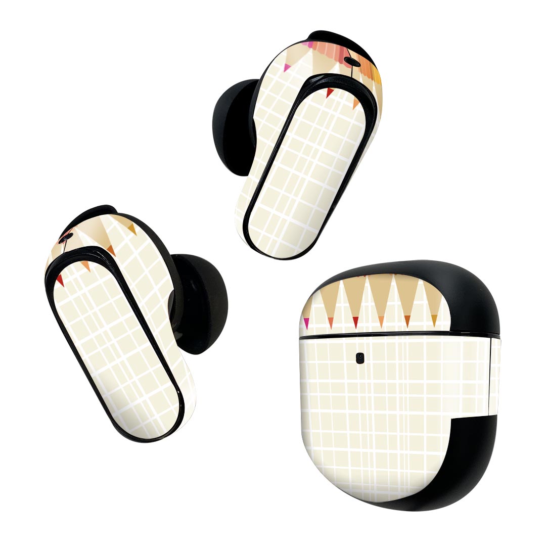 Bose QuietComfort Earbuds II 用 スキンシール ボーズ イヤバッズ2 用　ステッカ...